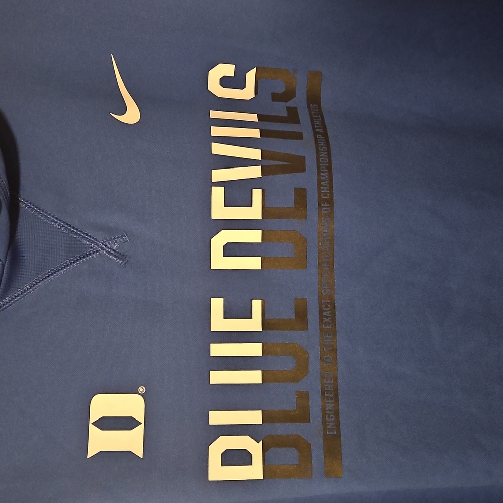 Nike Blue Graphic Men's Hoodie - Picture 4 of 5